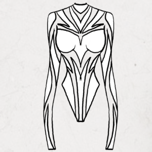 Latex body with symmetric latex pattern applications